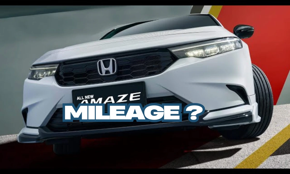 Mileage Of The New Honda Amaze